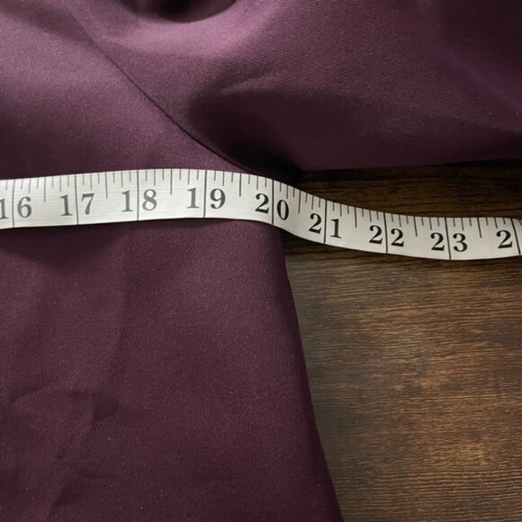 STELLA & Dot purple Puff sleeve Neoprene style top - large NEW - Picture 8 of 13